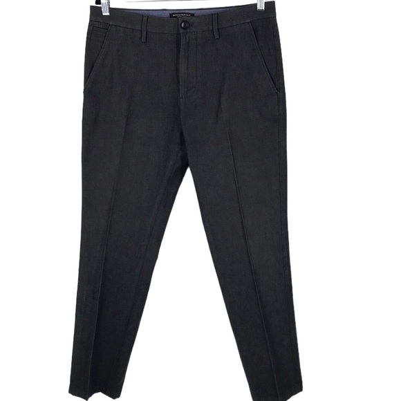 Banana Republic Men's Kentfield Pant Dark Gray Size 33 X 32 - Picture 1 of 7